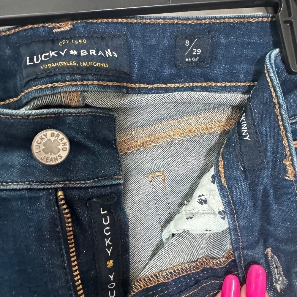 Lucky Brand JEANS. Size 8/29. straight ankle NWT - Picture 12 of 12